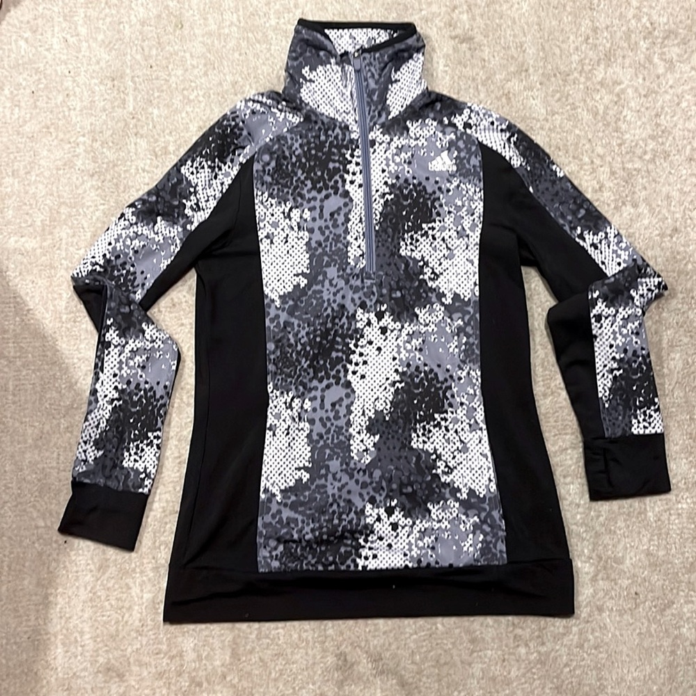 Adidas Climawarm Half Zip Running Compression Jacket S